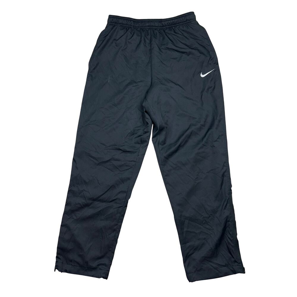 Nike Mens Dri-FIT Athletic Track Pants Gray Size Mens Large Mesh Lined Zip Ankle